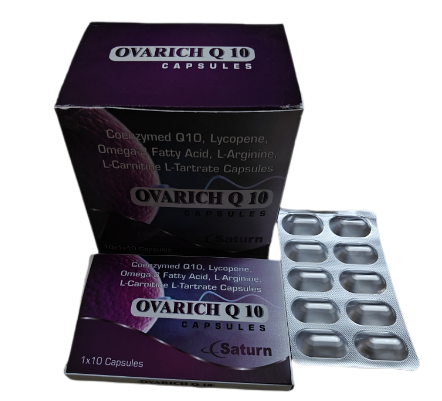 Ovarich Q10 Cap Pack Packaging